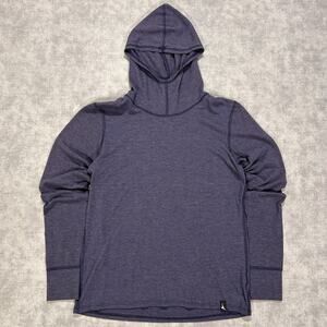 Duckworth Maverick Helle Rambouillet Merino Wool Hooded Base Layer Made USA XS